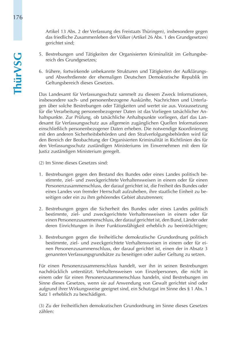 Seite 176 des Verfassungsschutzbericht 2011 Thüringen