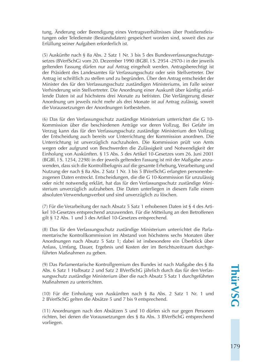 Seite 179 des Verfassungsschutzbericht 2011 Thüringen