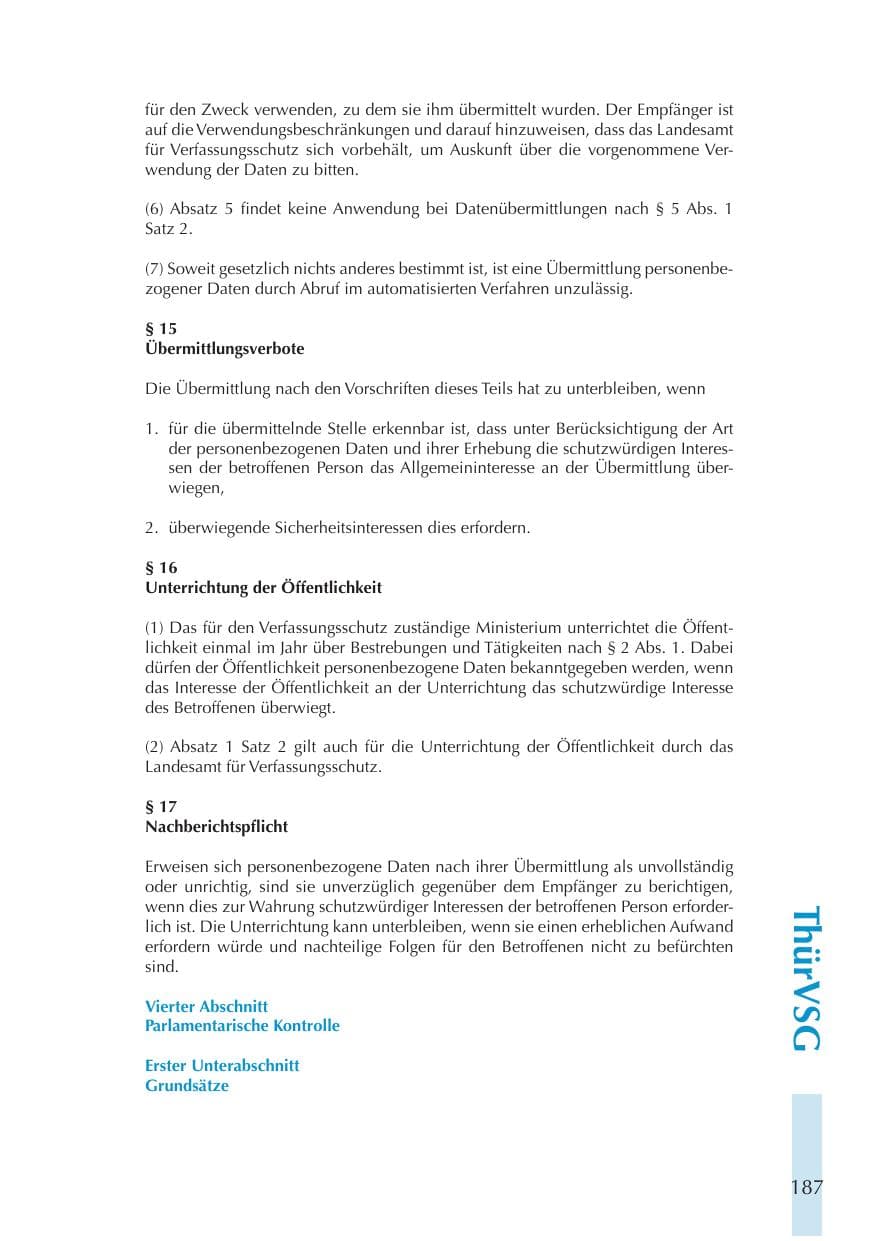 Seite 187 des Verfassungsschutzbericht 2011 Thüringen