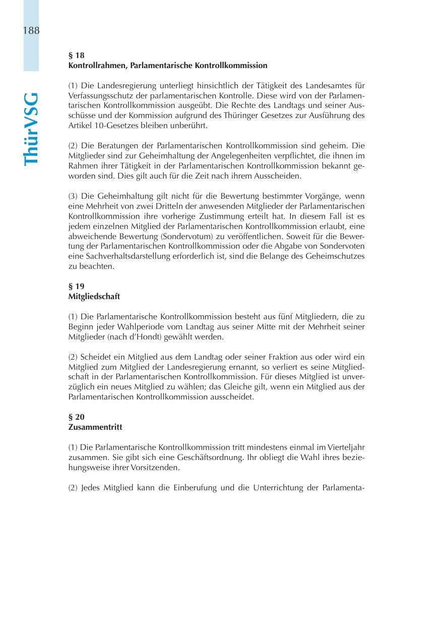 Seite 188 des Verfassungsschutzbericht 2011 Thüringen