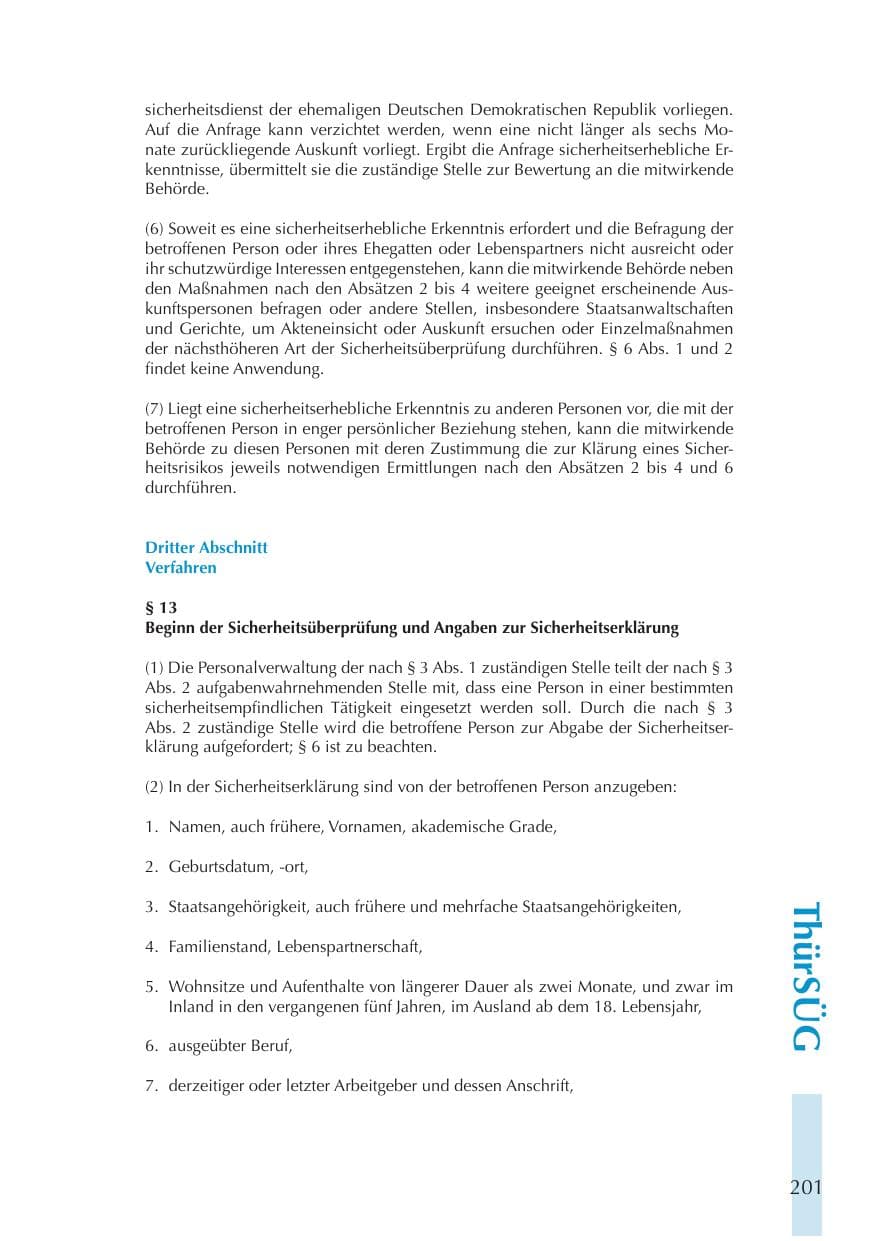 Seite 201 des Verfassungsschutzbericht 2011 Thüringen