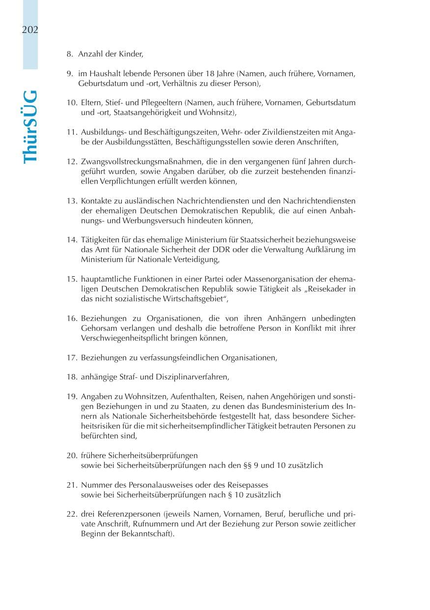 Seite 202 des Verfassungsschutzbericht 2011 Thüringen