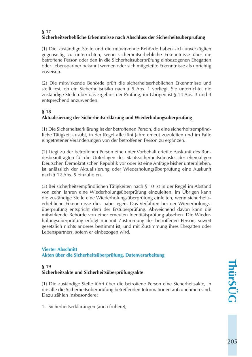 Seite 205 des Verfassungsschutzbericht 2011 Thüringen