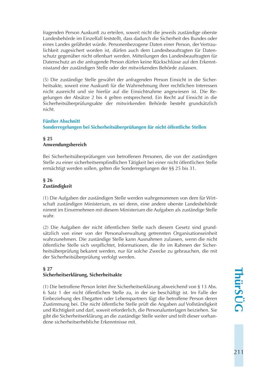 Seite 211 des Verfassungsschutzbericht 2011 Thüringen