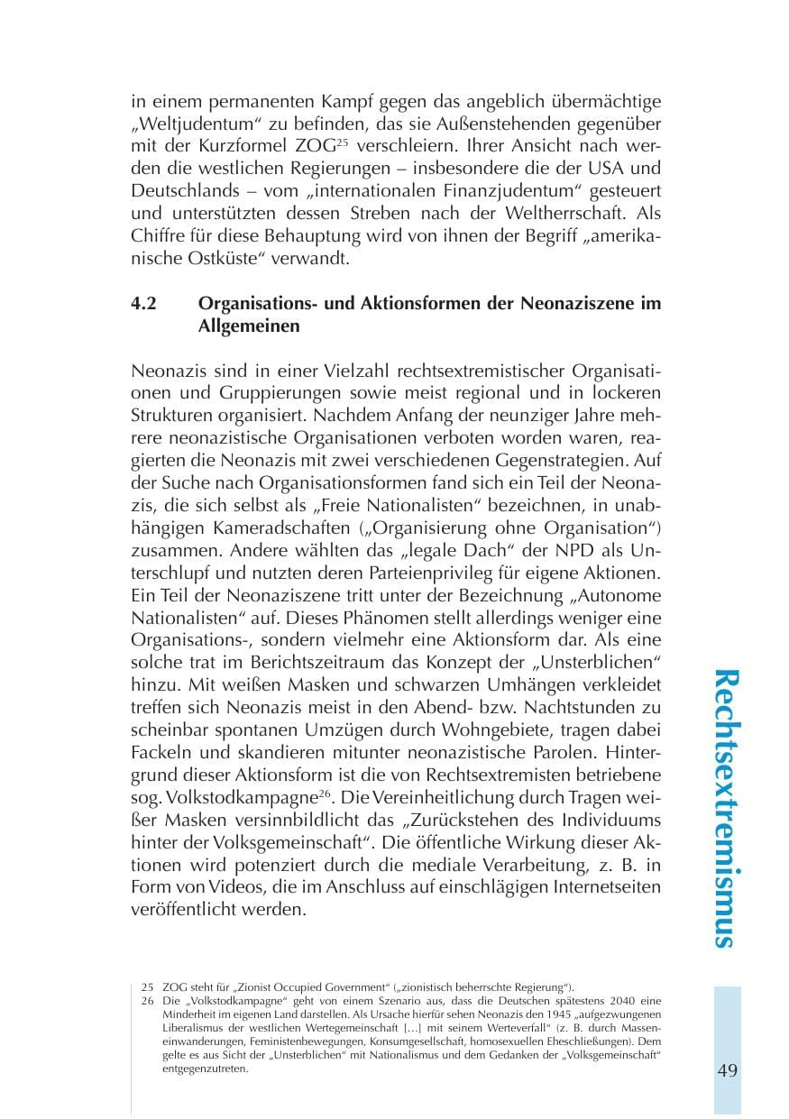 Seite 49 des Verfassungsschutzbericht 2011 Thüringen