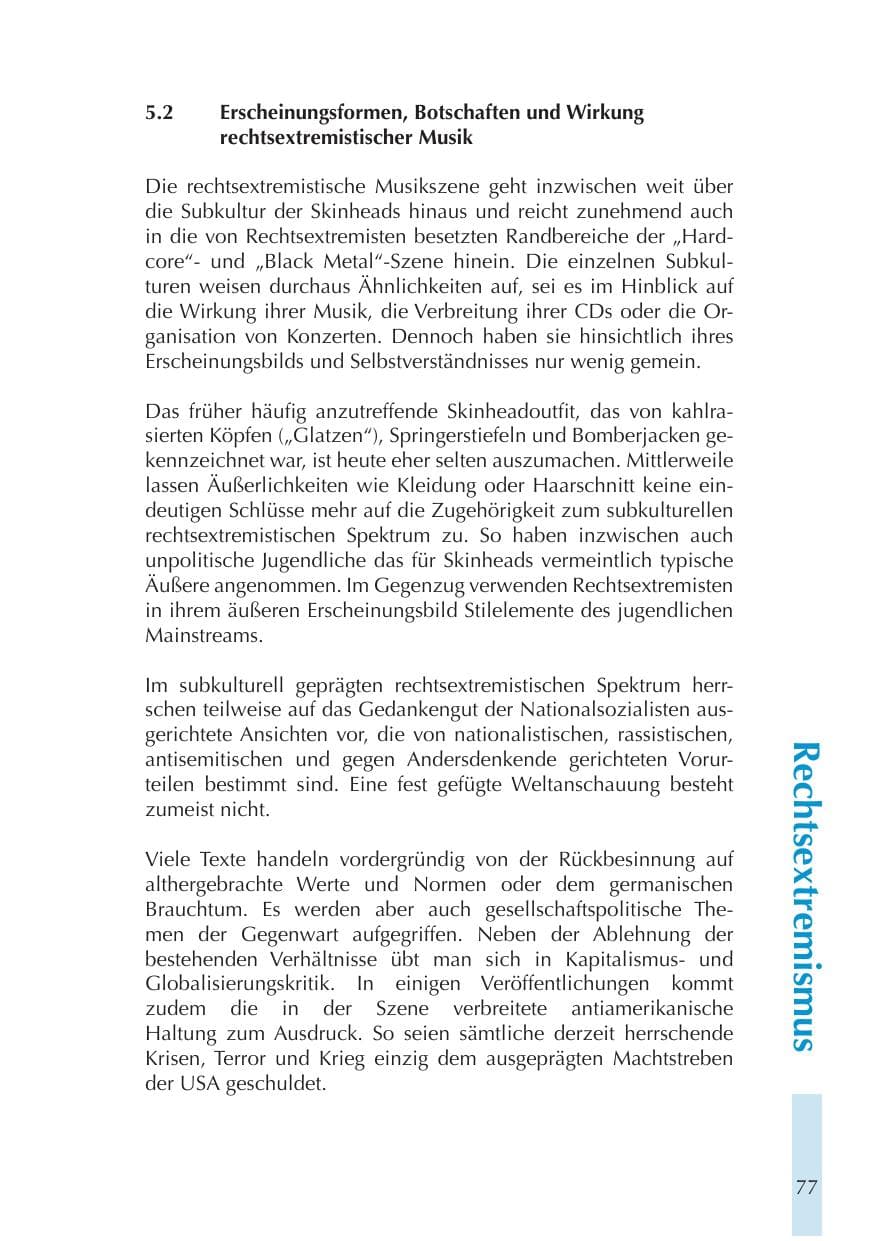 Seite 77 des Verfassungsschutzbericht 2011 Thüringen