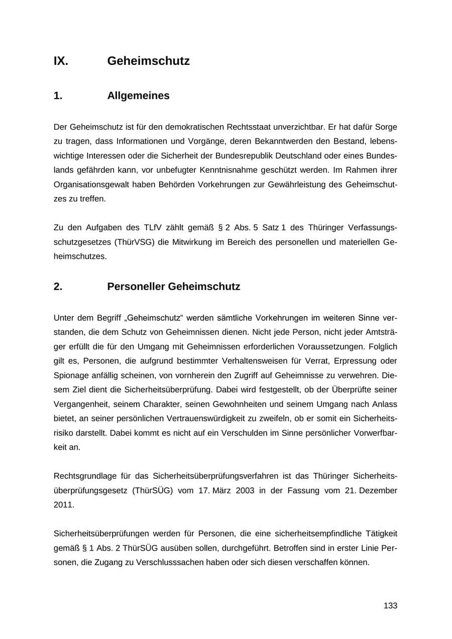 Seite 133 des Verfassungsschutzbericht 2012 Thüringen