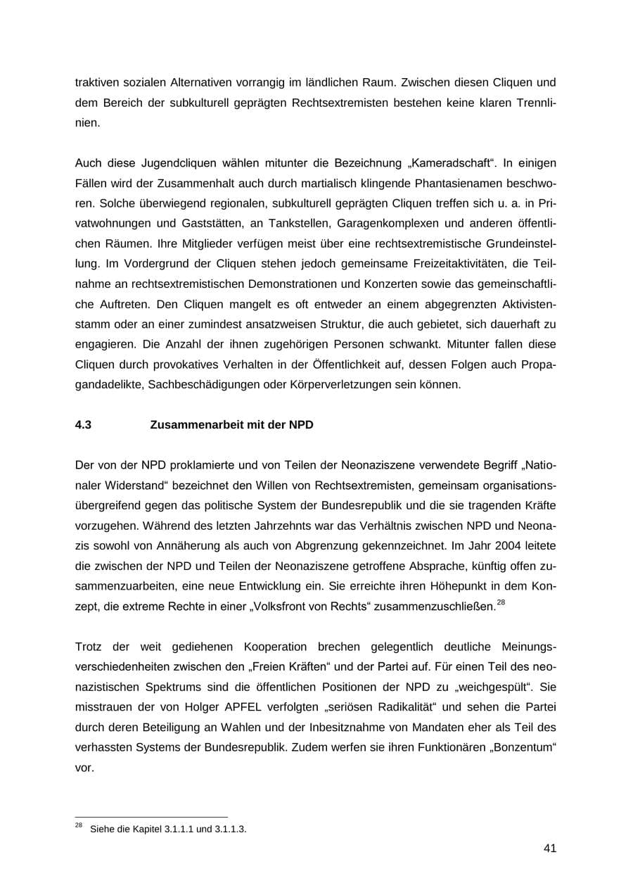 Seite 41 des Verfassungsschutzbericht 2012 Thüringen