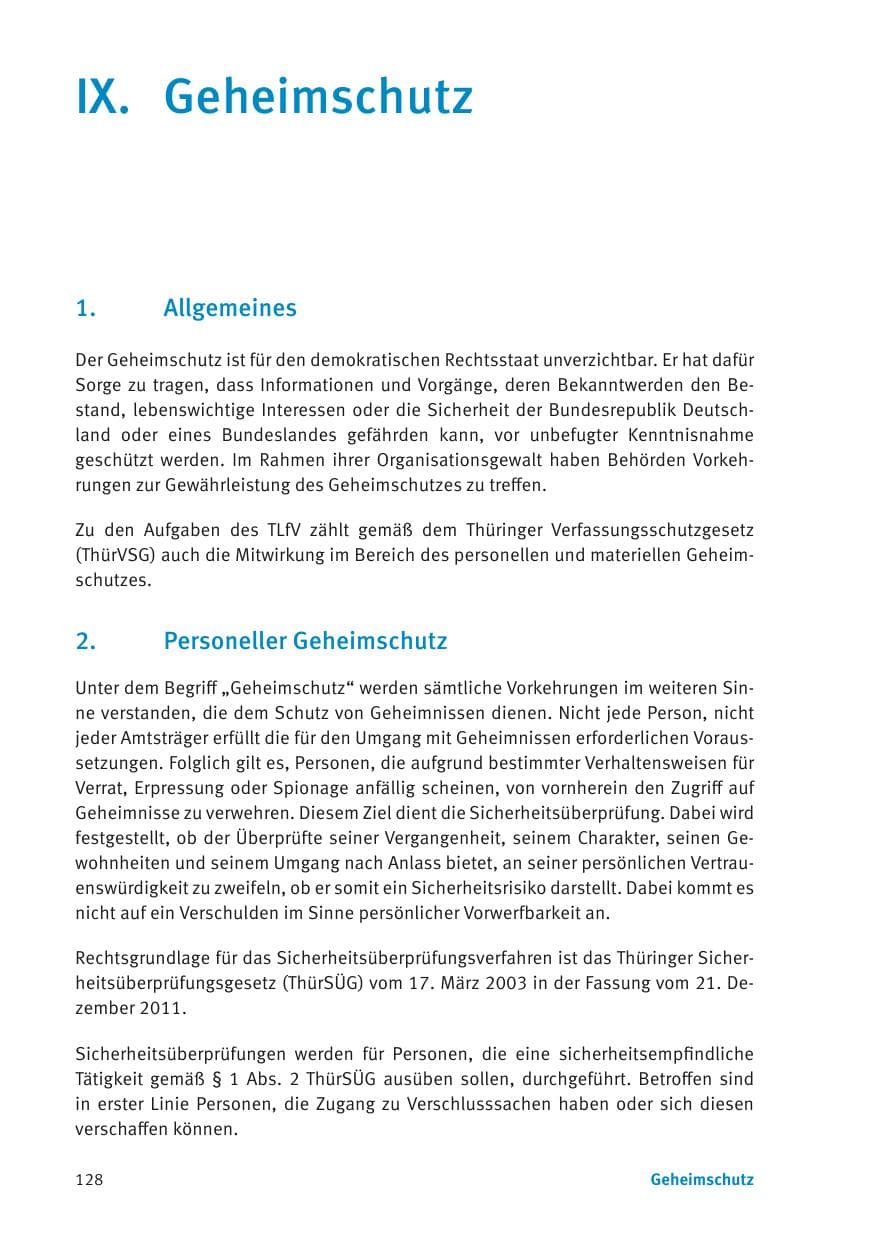 Seite 130 des Verfassungsschutzbericht 2013 Thüringen