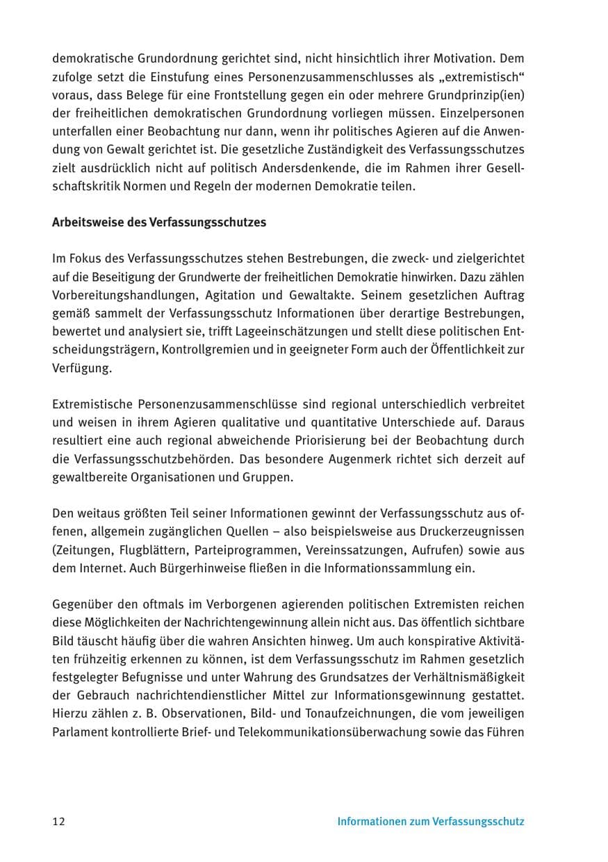 Seite 14 des Verfassungsschutzbericht 2016 Thüringen