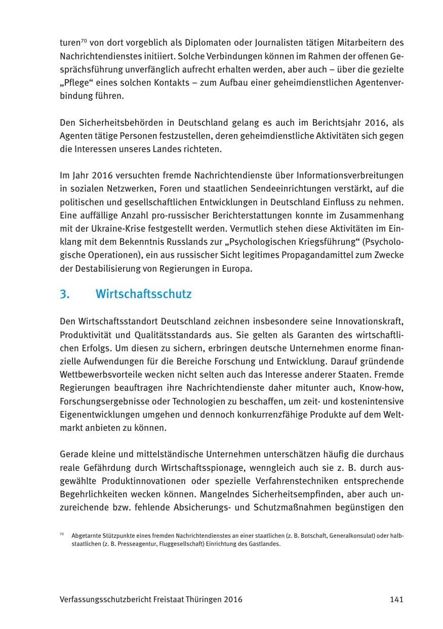 Seite 143 des Verfassungsschutzbericht 2016 Thüringen