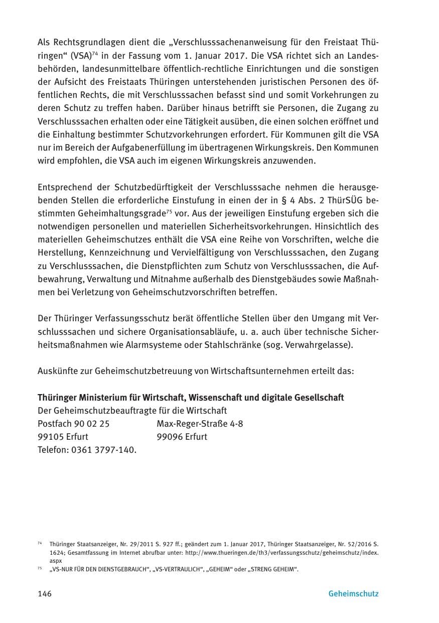 Seite 148 des Verfassungsschutzbericht 2016 Thüringen