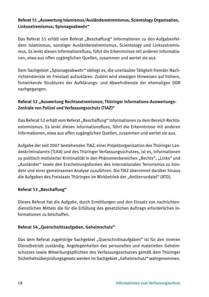 Seite 20 des Verfassungsschutzbericht 2016 Thüringen
