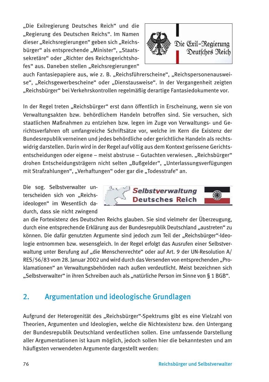 Seite 78 des Verfassungsschutzbericht 2016 Thüringen
