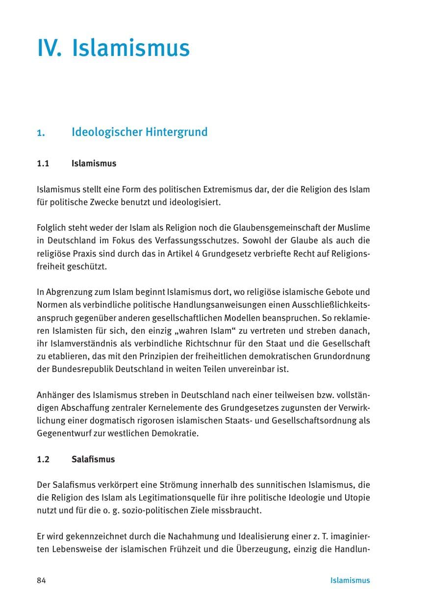 Seite 86 des Verfassungsschutzbericht 2016 Thüringen