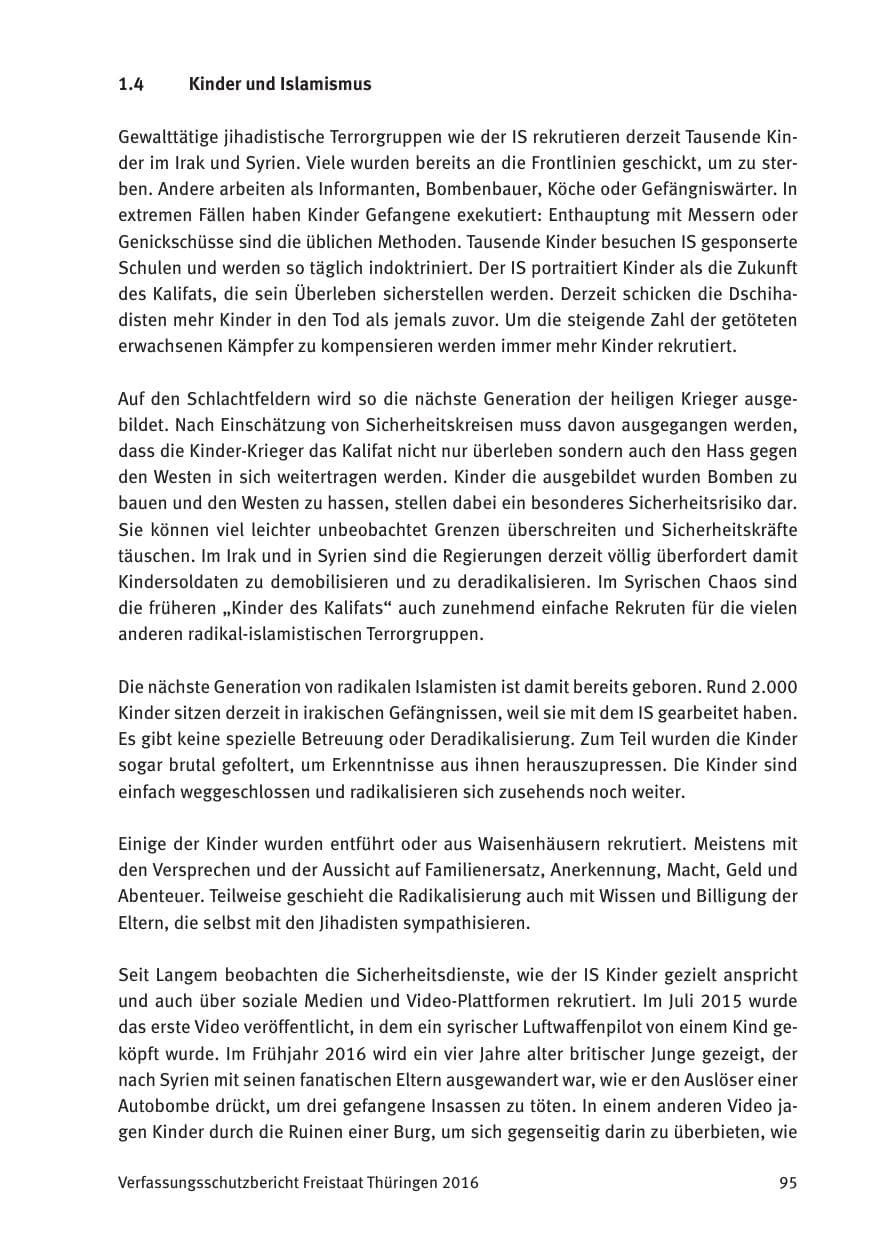 Seite 97 des Verfassungsschutzbericht 2016 Thüringen