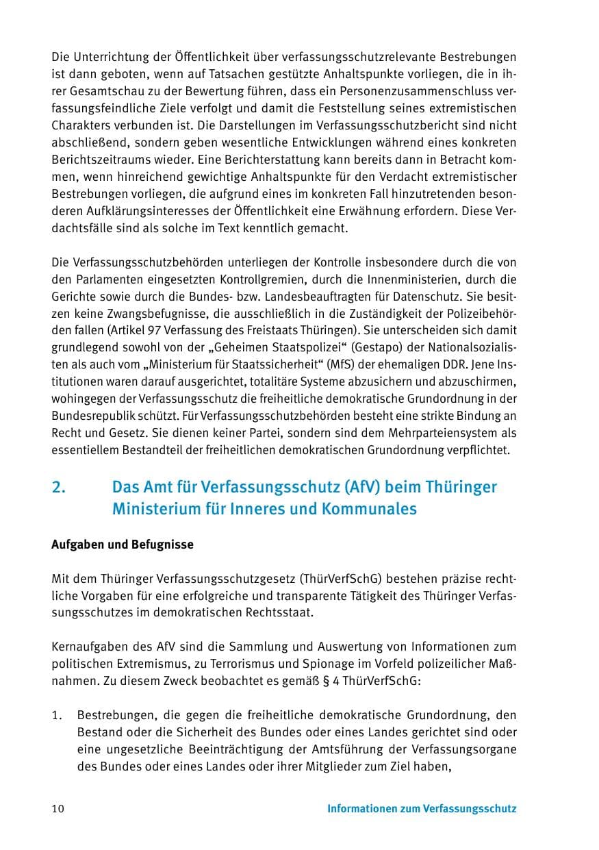 Seite 12 des Verfassungsschutzbericht 2017 Thüringen