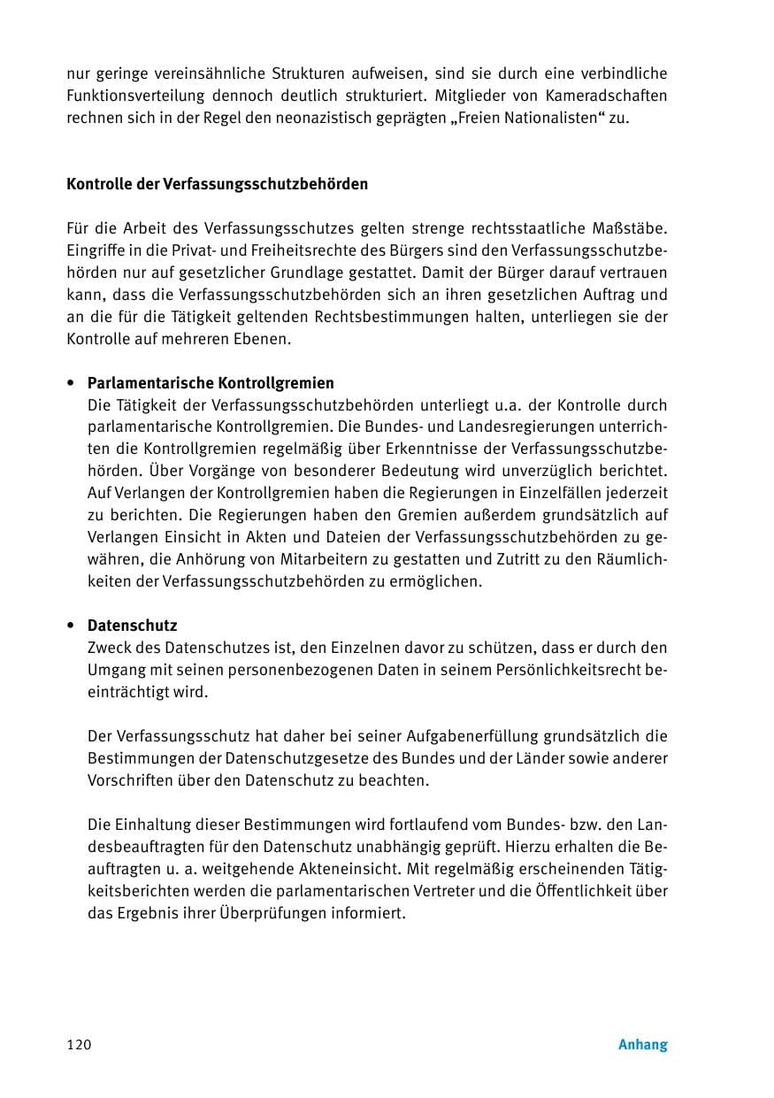 Seite 122 des Verfassungsschutzbericht 2017 Thüringen