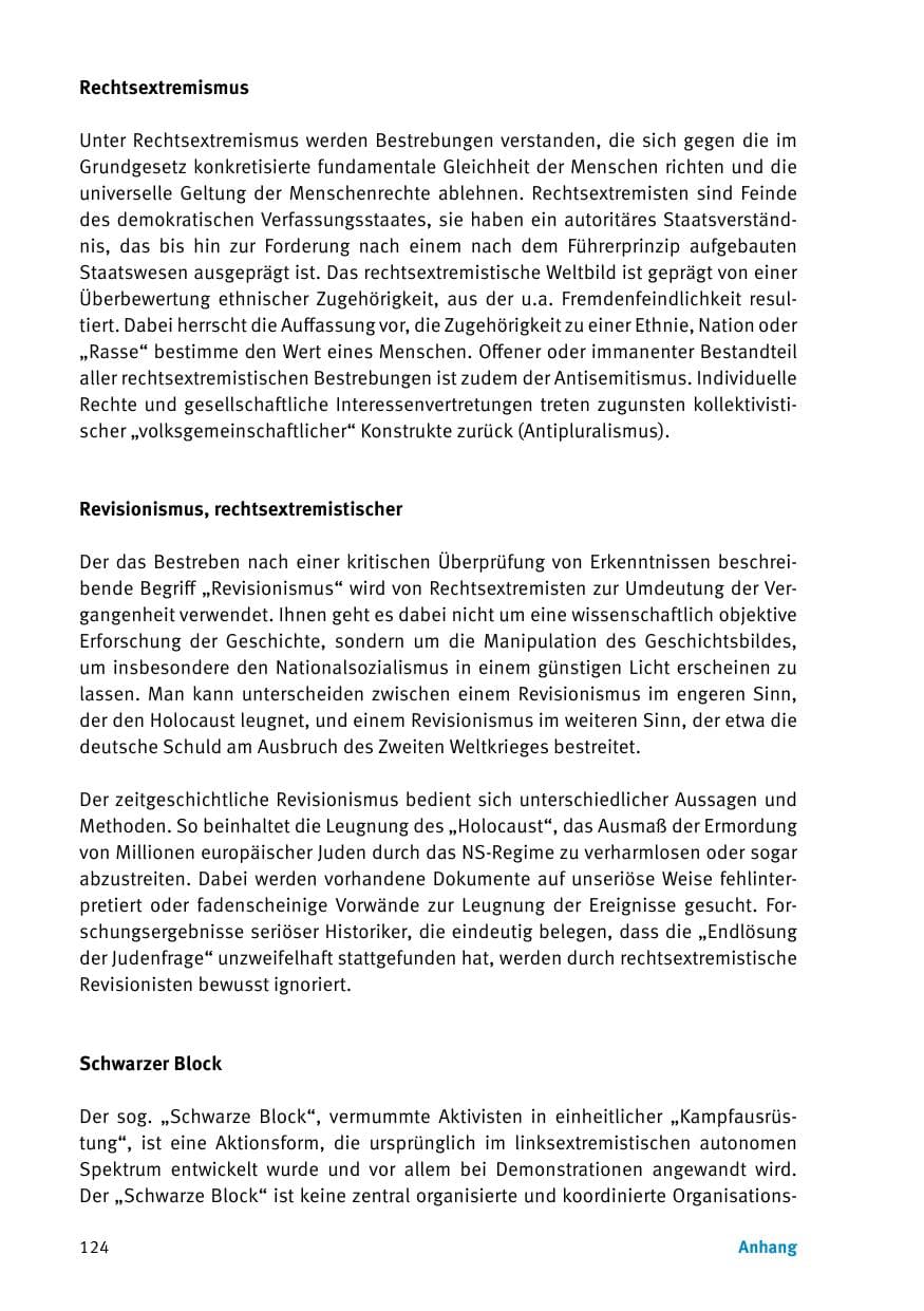 Seite 126 des Verfassungsschutzbericht 2017 Thüringen