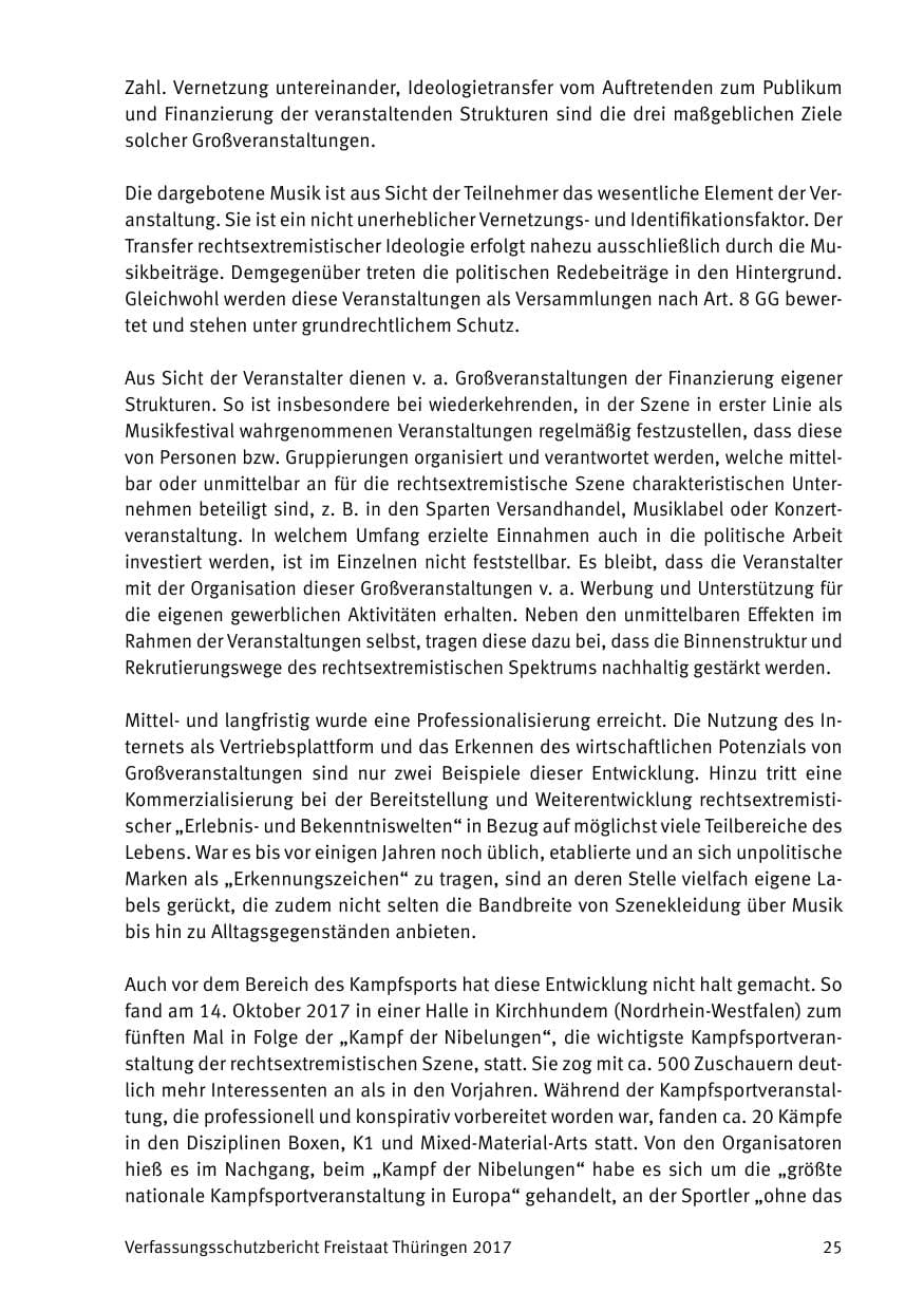Seite 27 des Verfassungsschutzbericht 2017 Thüringen