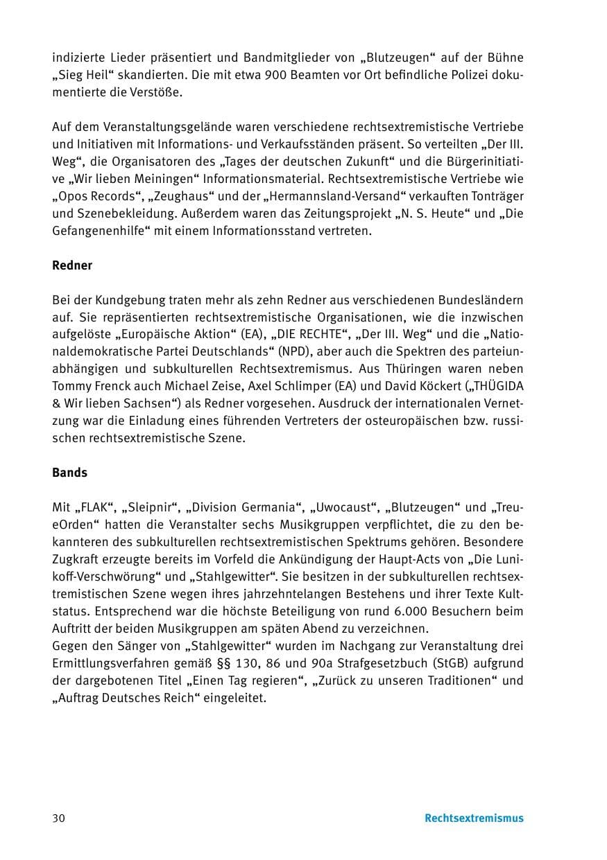 Seite 32 des Verfassungsschutzbericht 2017 Thüringen