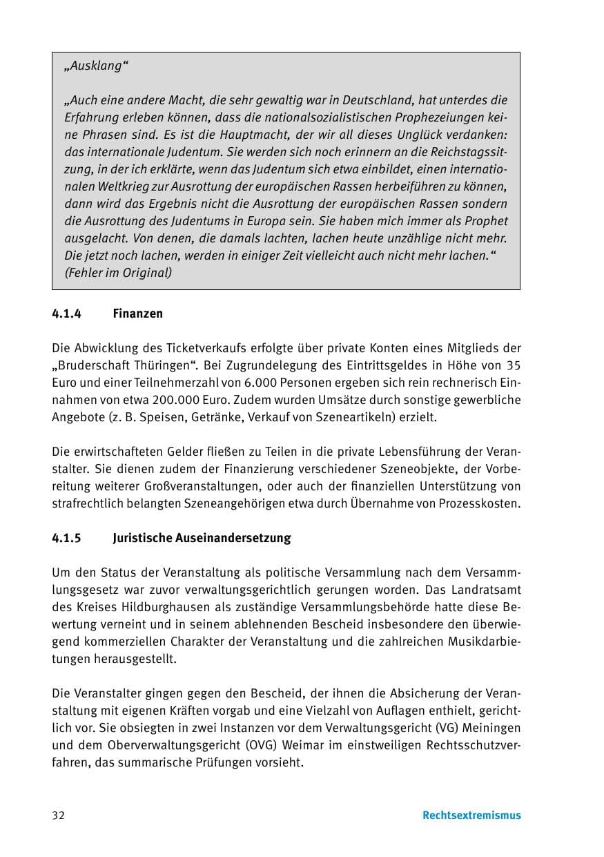 Seite 34 des Verfassungsschutzbericht 2017 Thüringen