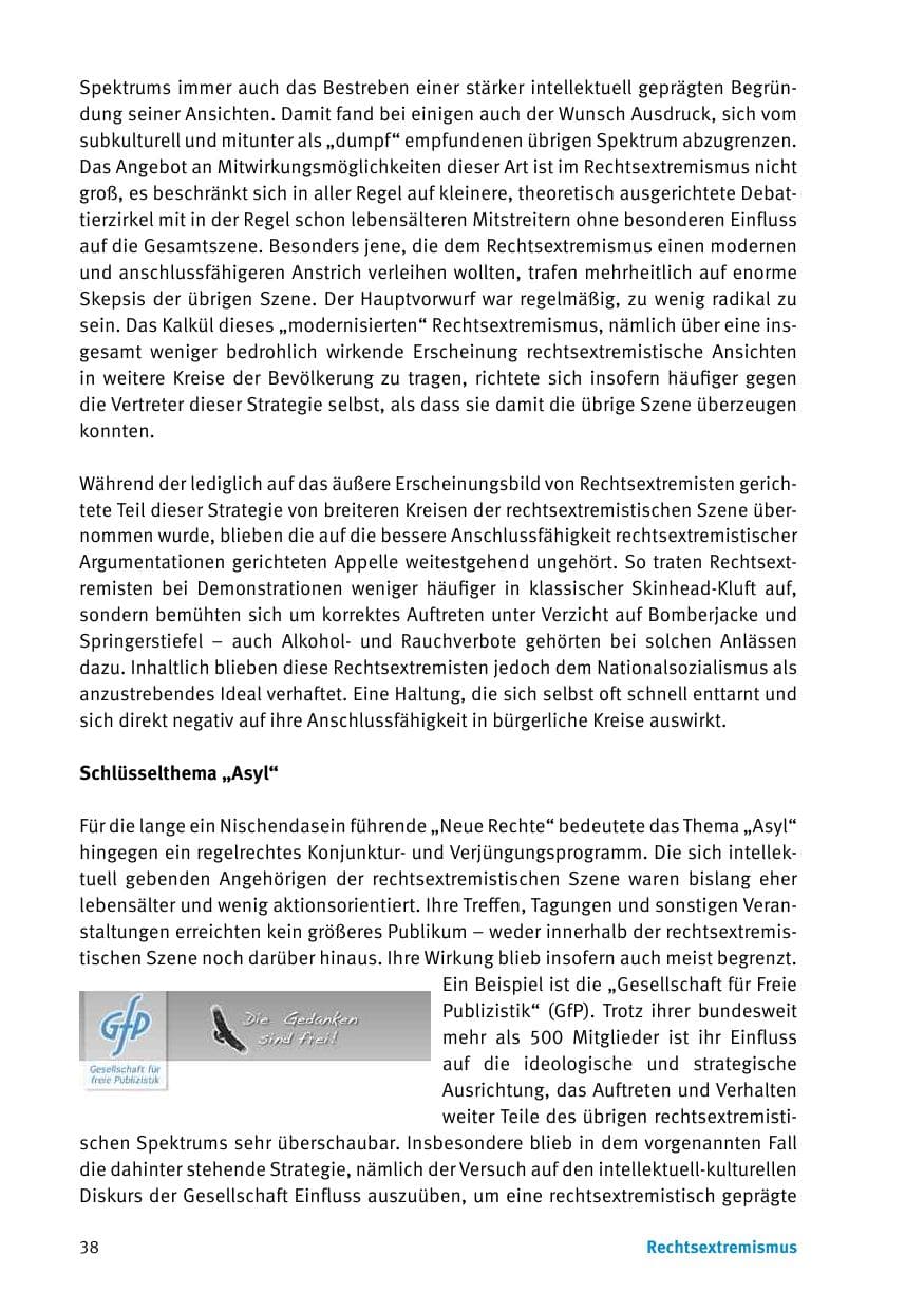 Seite 40 des Verfassungsschutzbericht 2017 Thüringen