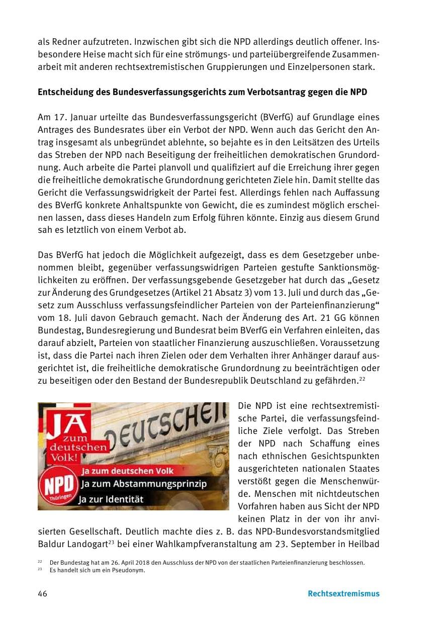 Seite 48 des Verfassungsschutzbericht 2017 Thüringen