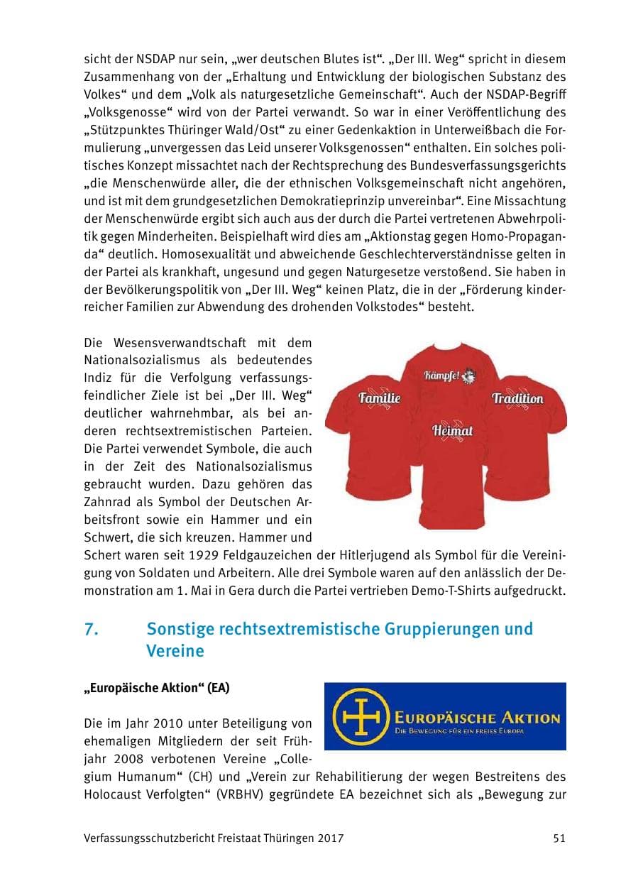 Seite 53 des Verfassungsschutzbericht 2017 Thüringen