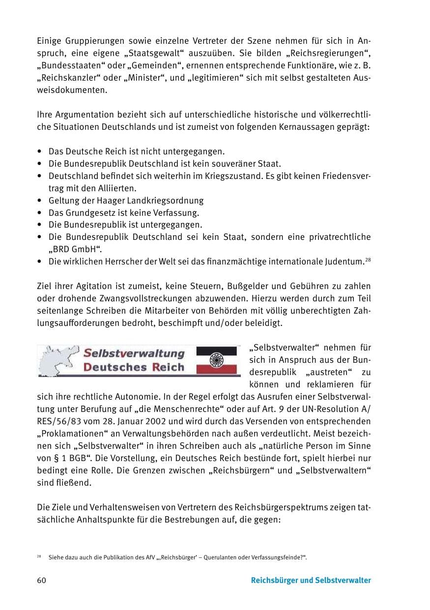 Seite 62 des Verfassungsschutzbericht 2017 Thüringen
