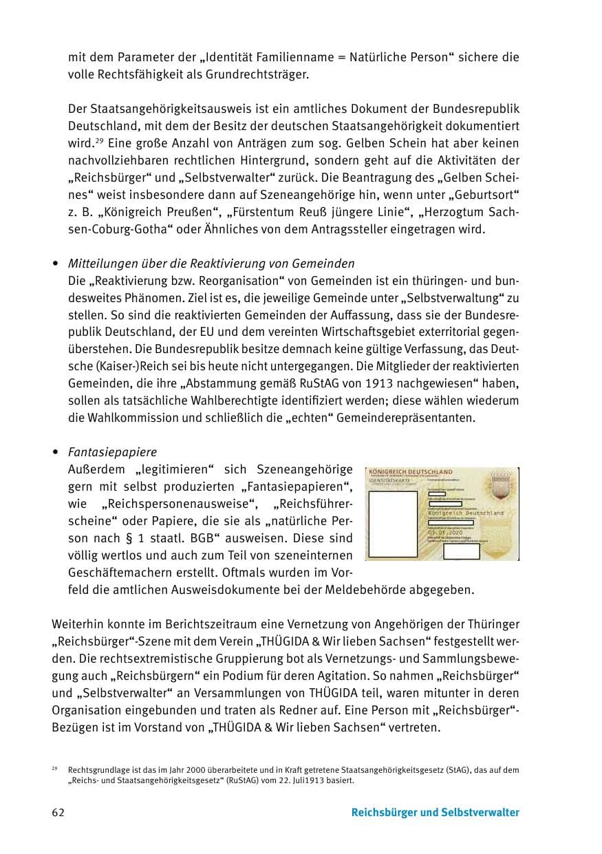 Seite 64 des Verfassungsschutzbericht 2017 Thüringen