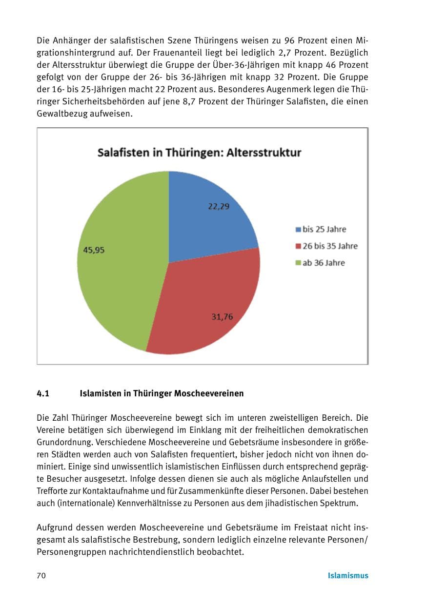 Seite 72 des Verfassungsschutzbericht 2017 Thüringen