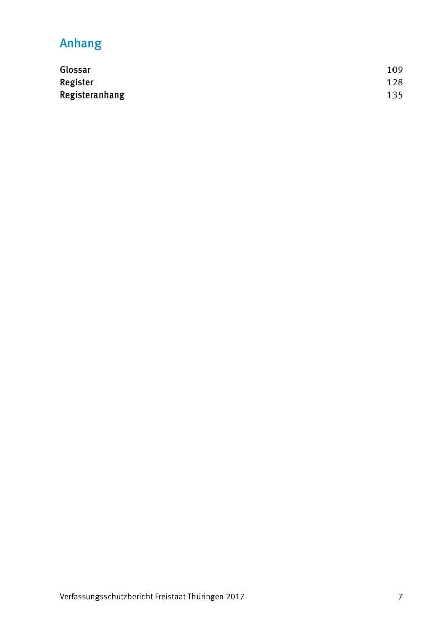 Seite 9 des Verfassungsschutzbericht 2017 Thüringen