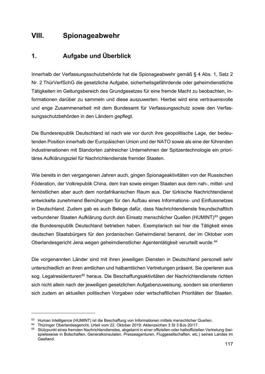 Seite 118 des Verfassungsschutzbericht 2019 Thüringen