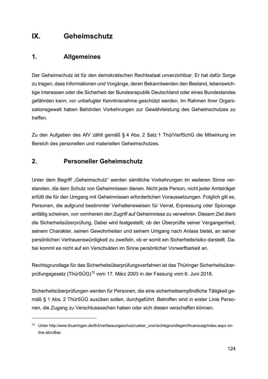 Seite 125 des Verfassungsschutzbericht 2019 Thüringen