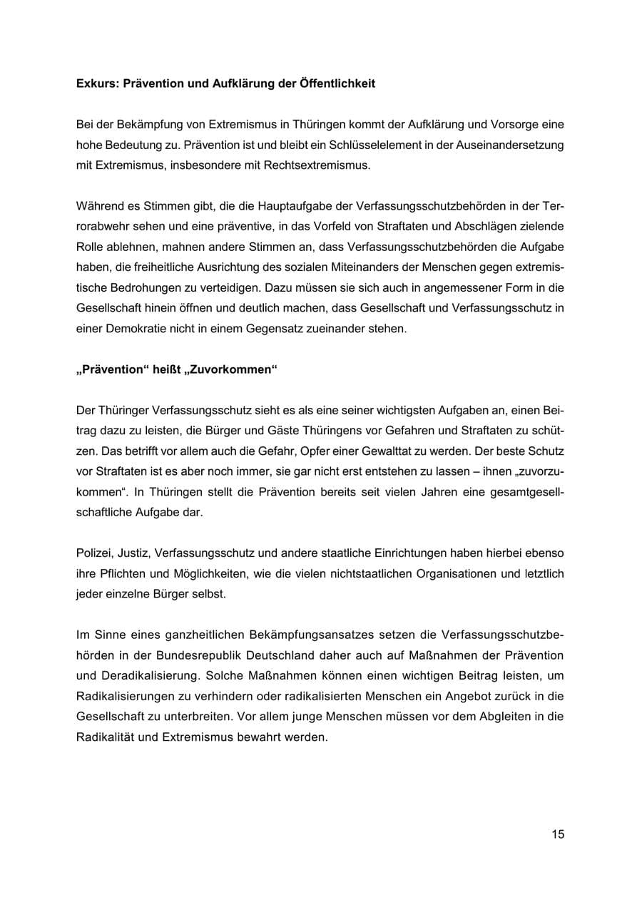 Seite 16 des Verfassungsschutzbericht 2019 Thüringen