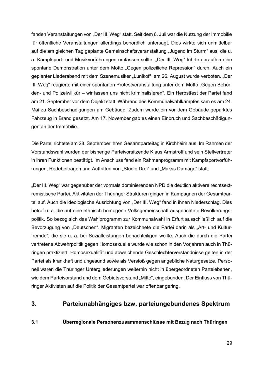 Seite 30 des Verfassungsschutzbericht 2019 Thüringen