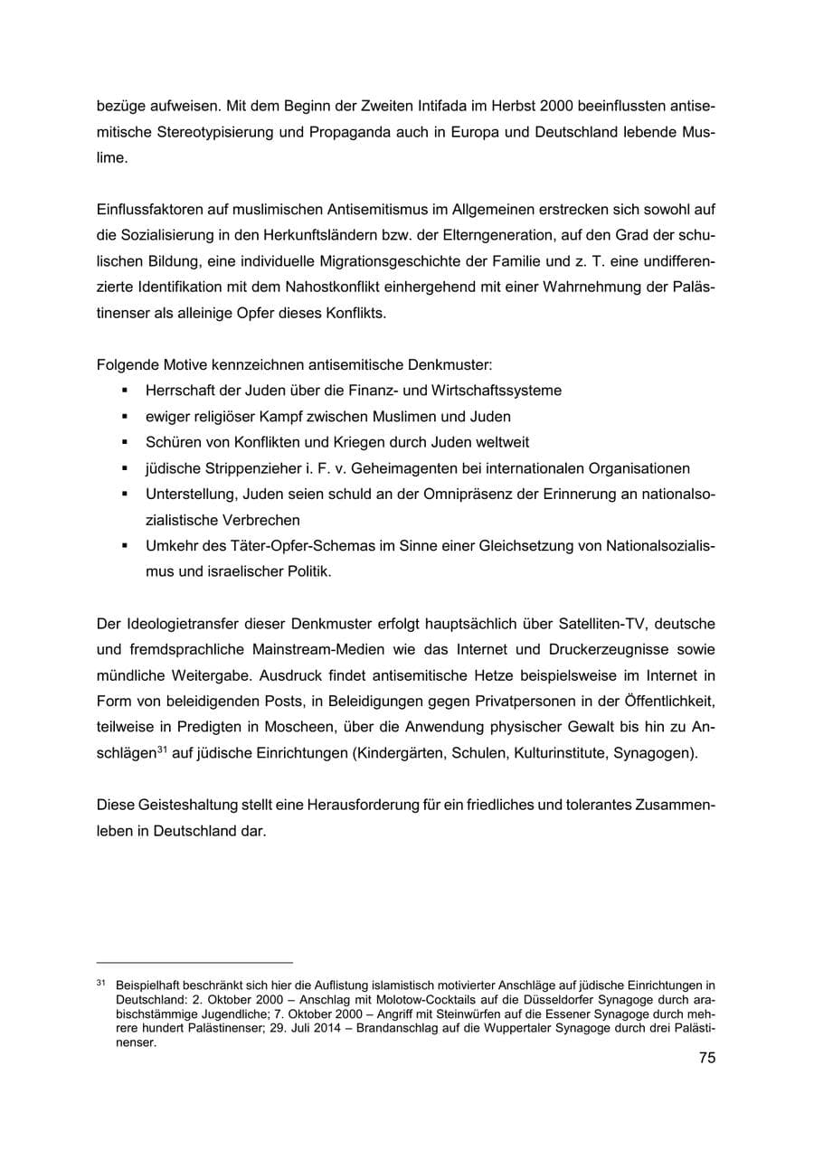 Seite 76 des Verfassungsschutzbericht 2019 Thüringen
