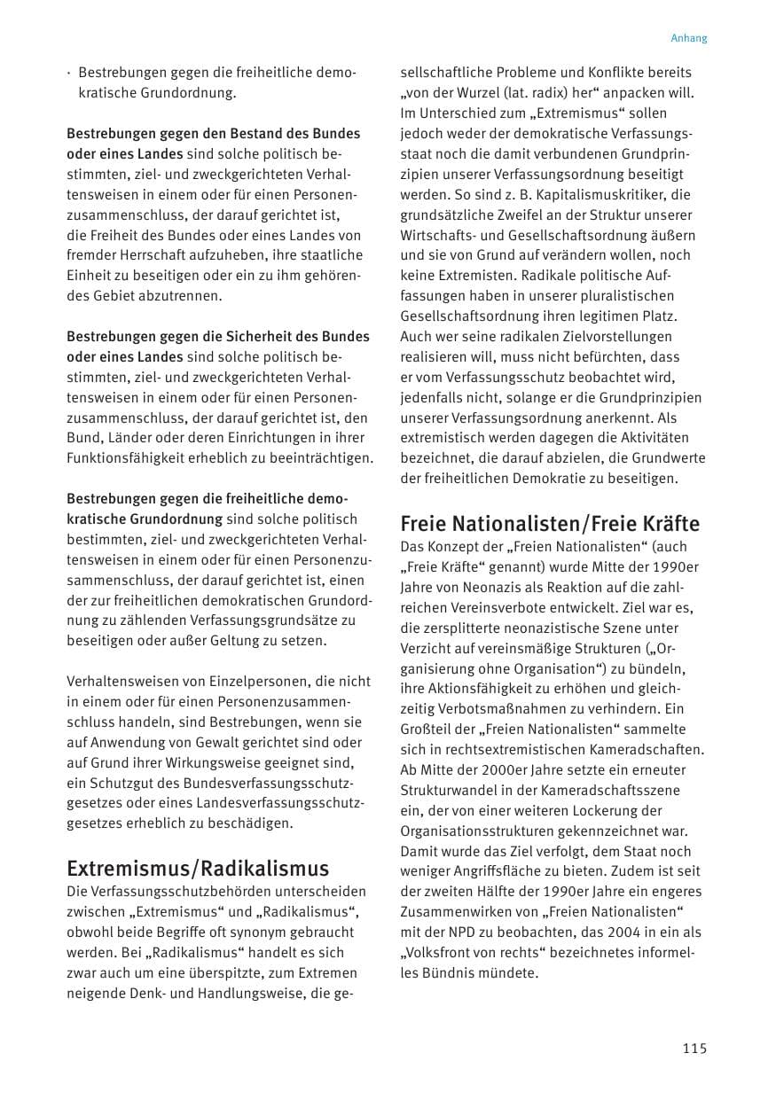 Seite 117 des Verfassungsschutzbericht 2020 Thüringen