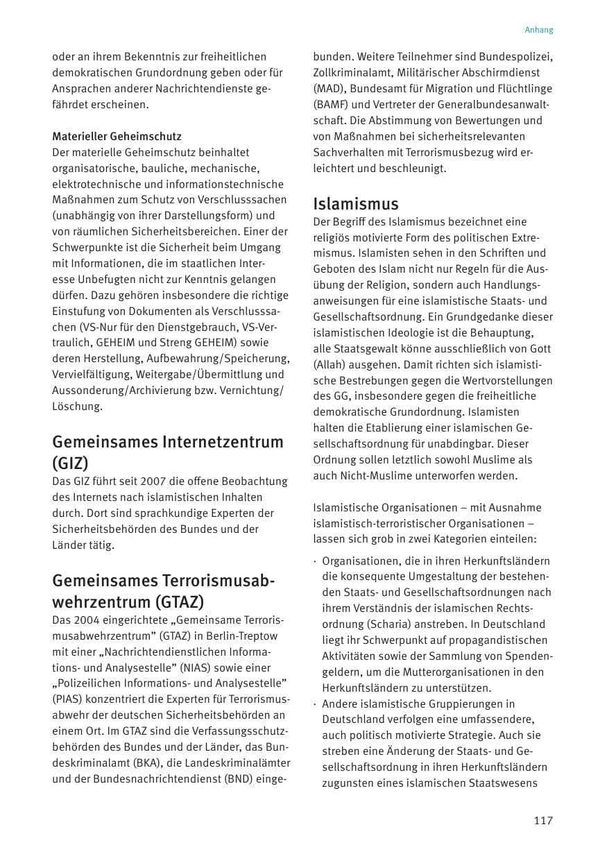 Seite 119 des Verfassungsschutzbericht 2020 Thüringen