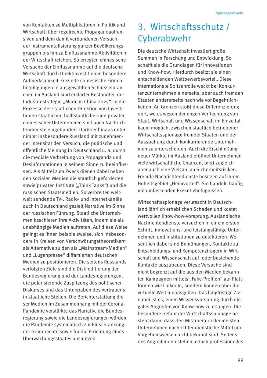 Seite 99 des Verfassungsschutzbericht 2021 Thüringen