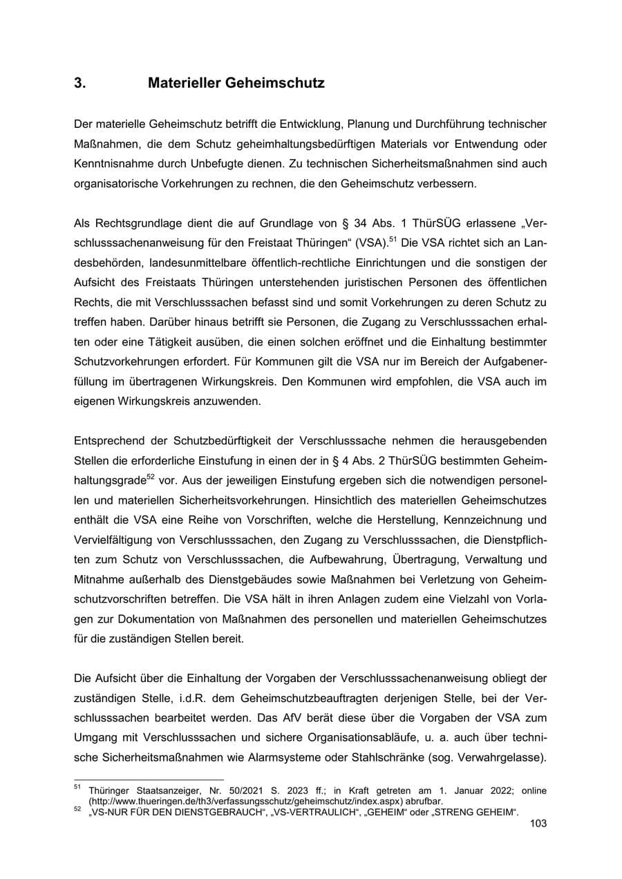 Seite 103 des Verfassungsschutzbericht 2022 Thüringen