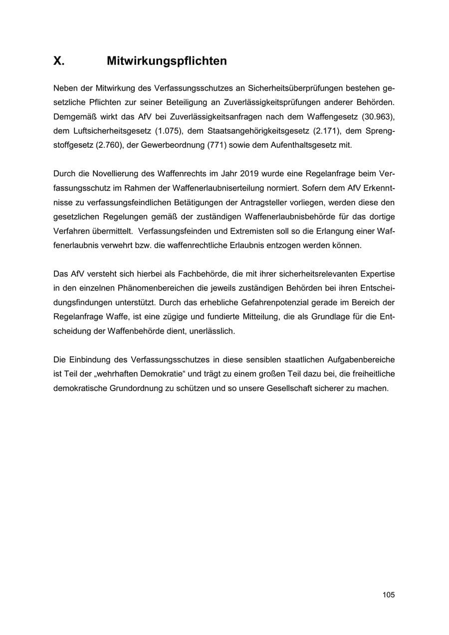 Seite 105 des Verfassungsschutzbericht 2022 Thüringen