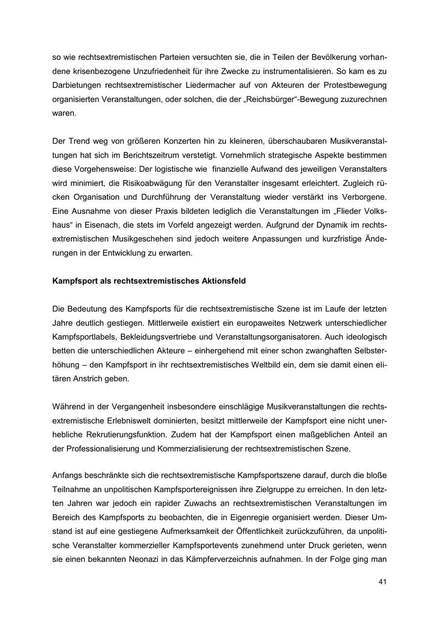 Seite 41 des Verfassungsschutzbericht 2022 Thüringen