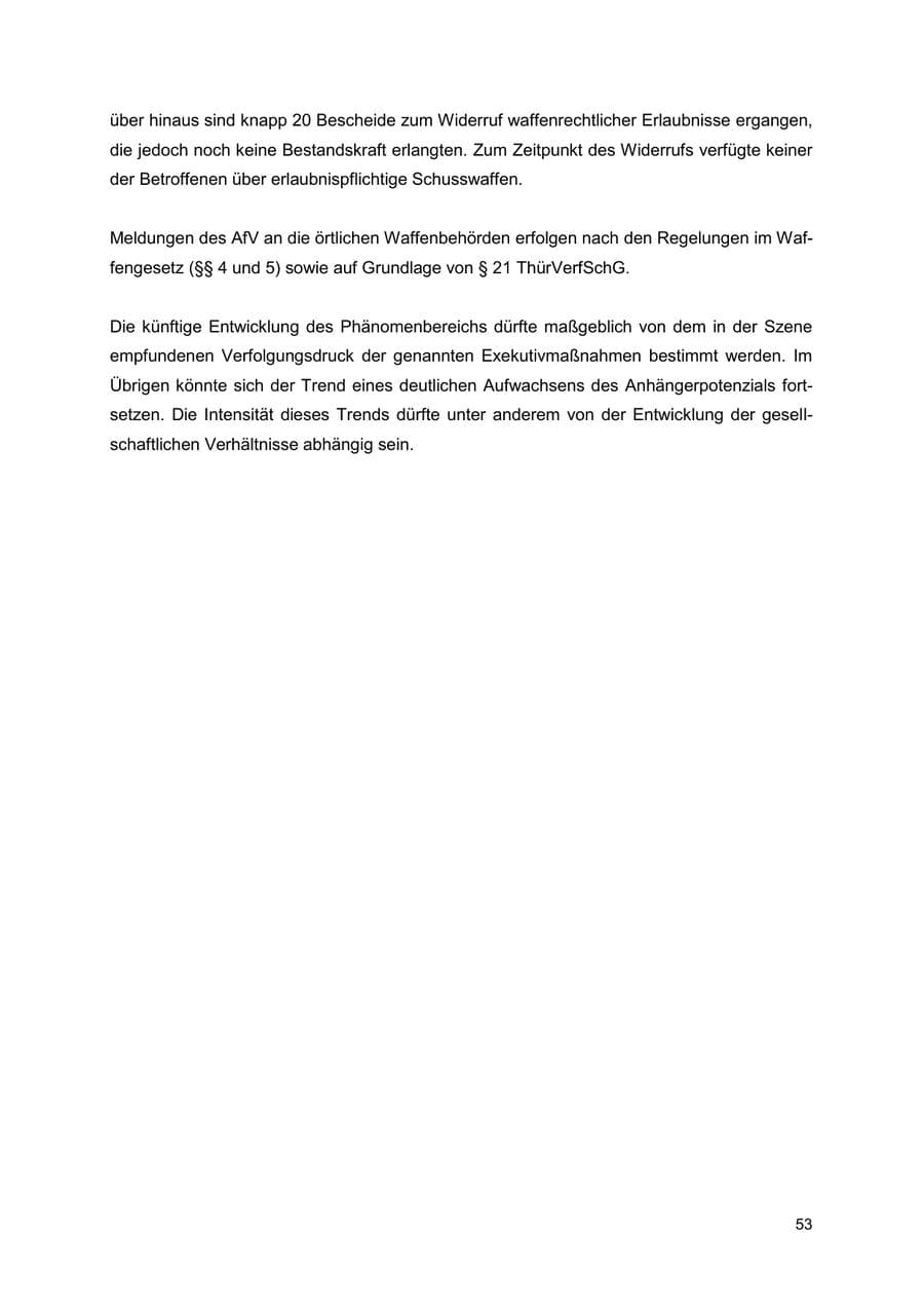 Seite 53 des Verfassungsschutzbericht 2022 Thüringen