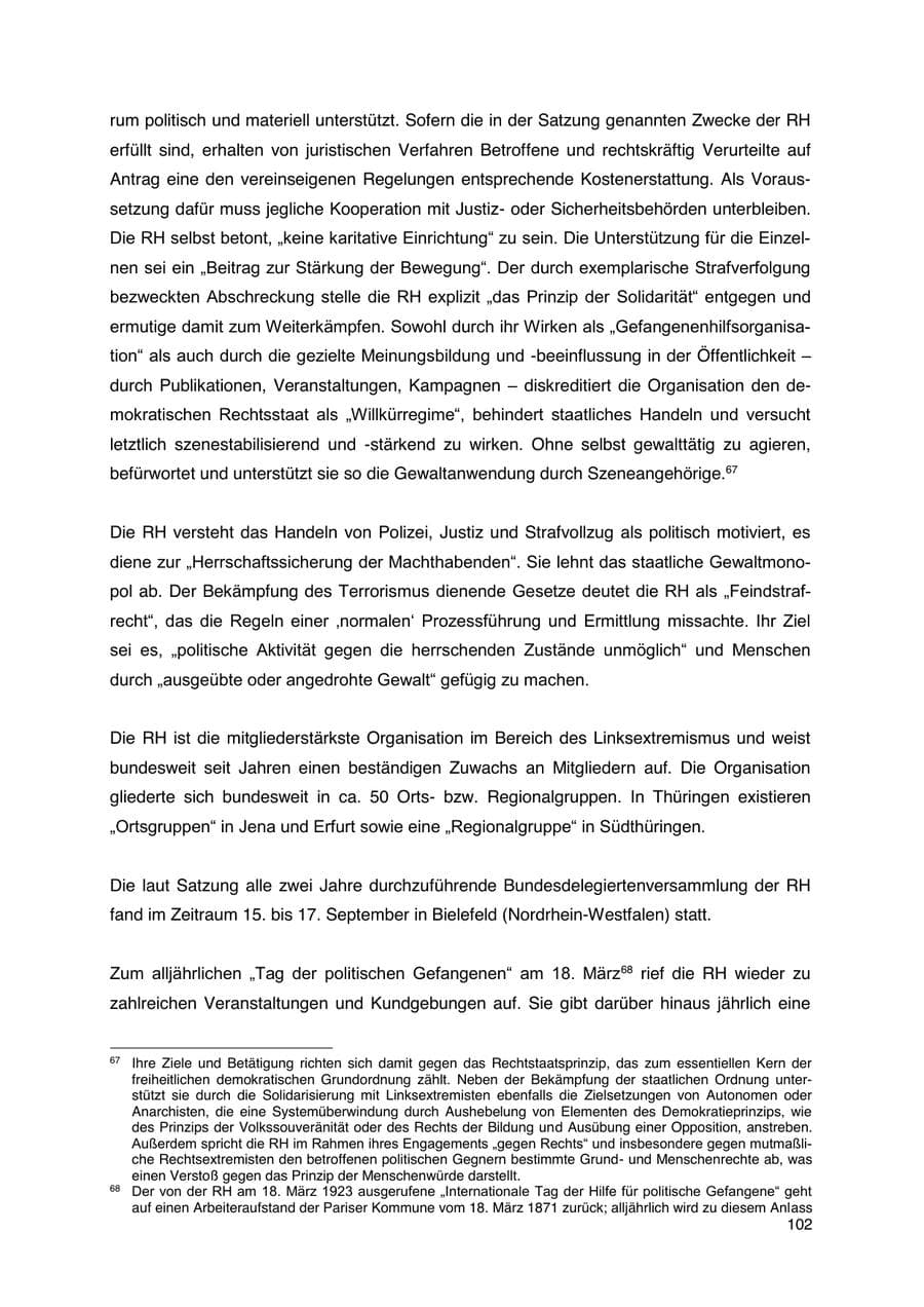 Seite 103 des Verfassungsschutzbericht 2023 Thüringen