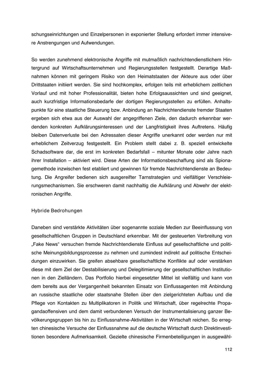 Seite 113 des Verfassungsschutzbericht 2023 Thüringen