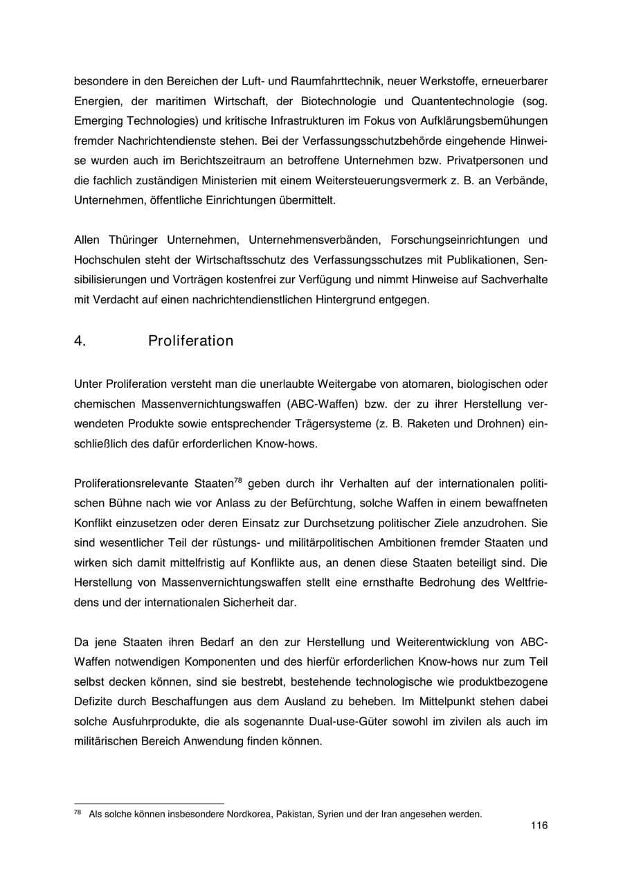 Seite 117 des Verfassungsschutzbericht 2023 Thüringen