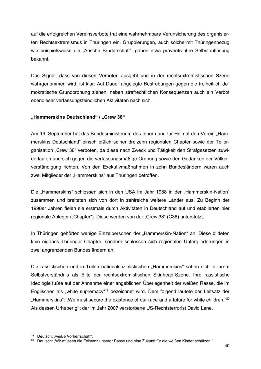 Seite 41 des Verfassungsschutzbericht 2023 Thüringen