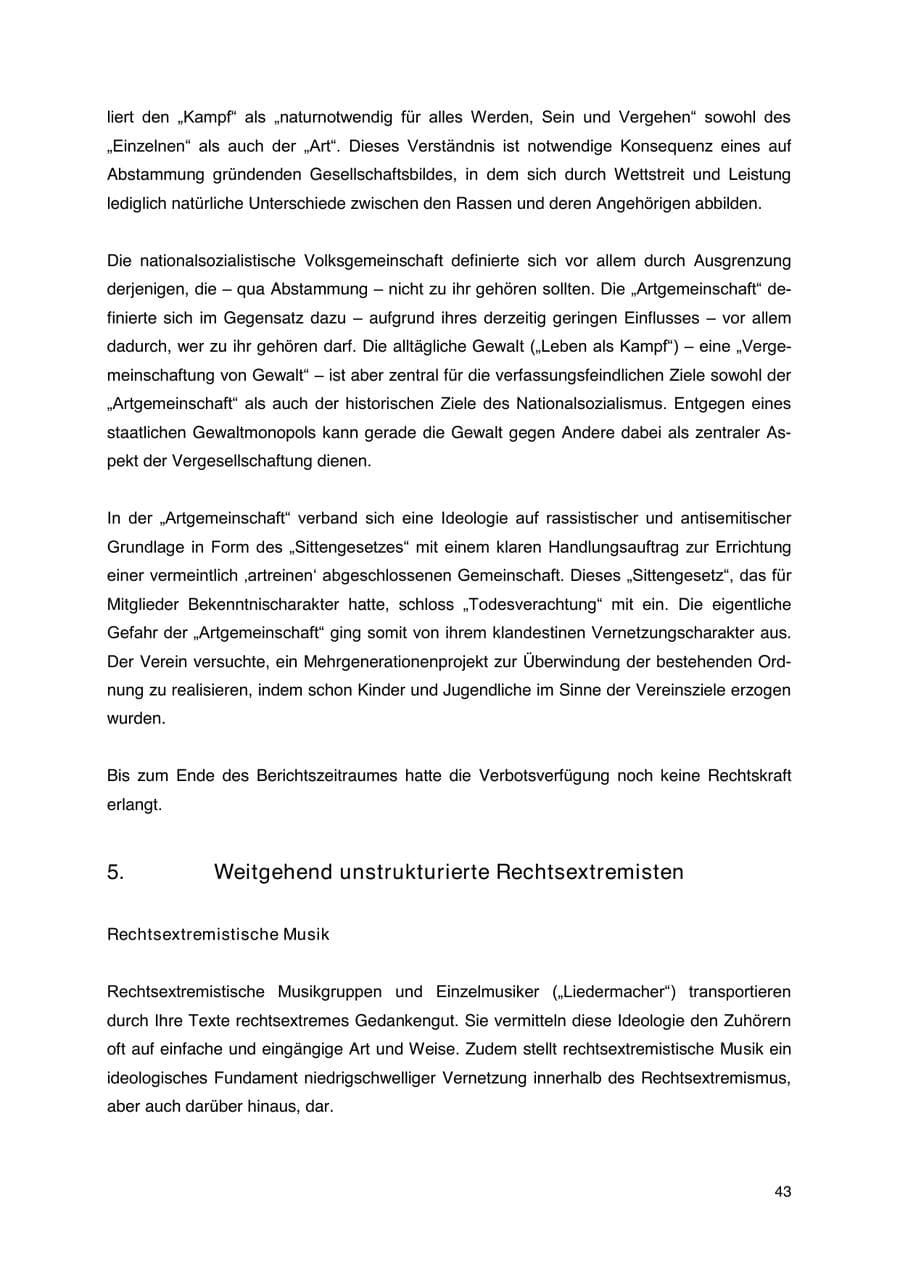 Seite 44 des Verfassungsschutzbericht 2023 Thüringen